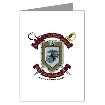 CLB15 - M01 - 02 - Combat Logistics Battalion 15 - Greeting Cards (Pk of 20)