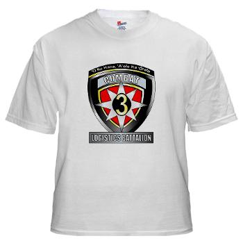 CLB3 - A01 - 04 - Combat Logistics Battalion 3 White T-Shirt