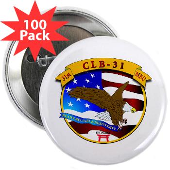 CLB31 - M01 - 01 - Combat Logistics Battalion 31 2.25" Button (100 pack) - Click Image to Close