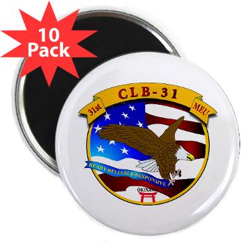 CLB31 - M01 - 01 - Combat Logistics Battalion 31 2.25" Magnet (10 pack)