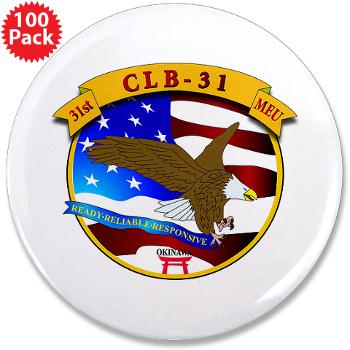 CLB31 - M01 - 01 - Combat Logistics Battalion 31 3.5" Button (100 pack)