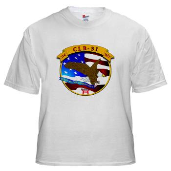 CLB31 - A01 - 04 - Landing support company White T-Shirt - Click Image to Close