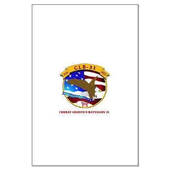 CLB31 - M01 - 02 - Combat Logistics Battalion 31 with Text Large Poster - Click Image to Close