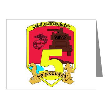 CLB5 - A01 - 01 - Combat Logistics Battalion 5 - Note Cards (Pk of 20)