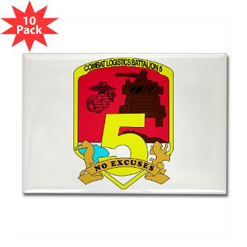 CLB5 - A01 - 01 - Combat Logistics Battalion 5- Rectangle Magnet (10 pack)