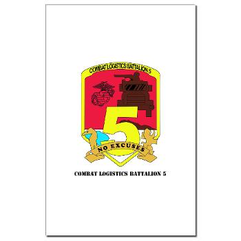CLB5 - A01 - 01 - Combat Logistics Battalion 5 with Text - Mini Poster Print