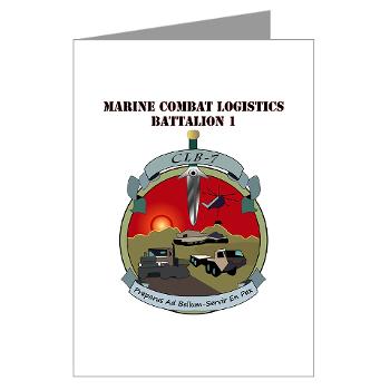 CLB7 - M01 - 02 - Combat Logistics Battalion 7 with Text Greeting Cards (Pk of 10)