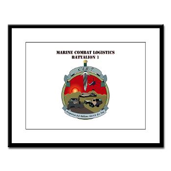 CLB7 - M01 - 02 - Combat Logistics Battalion 7 with Text Large Framed Print - Click Image to Close