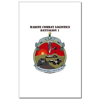 CLB7 - M01 - 02 - Combat Logistics Battalion 7 with Text Mini Poster Print