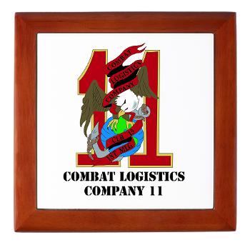CLC11 - M01 - 03 - Combat Logistics Company 11 with Text Keepsake Box