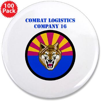 CLC16 - M01 - 01 - Combat Logistics Company 16 with Text - 3.5" Button (100 pack)