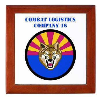 CLC16 - M01 - 03 - Combat Logistics Company 16 with Text - Keepsake Box
