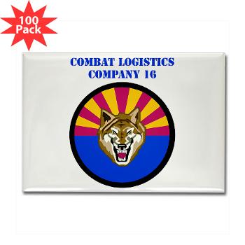 CLC16 - M01 - 01 - Combat Logistics Company 16 with Text - Rectangle Magnet (100 pack)