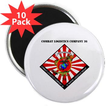 CLC36 - M01 - 01 - Combat Logistics Company 36 with Text 2.25" Magnet (10 pack) - Click Image to Close