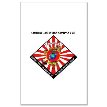 CLC36 - M01 - 02 - Combat Logistics Company 36 with Text Mini Poster Print