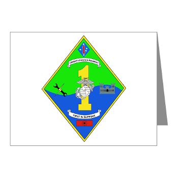 CLR1 - M01 - 02 - Combat Logistics Regiment 1 - Note Cards (Pk of 20) - Click Image to Close
