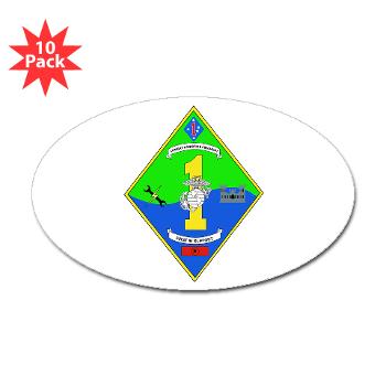 CLR1 - M01 - 01 - Combat Logistics Regiment 1 - Sticker (Oval 10 pk) - Click Image to Close