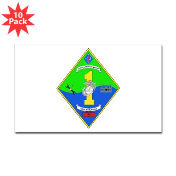 CLR1 - M01 - 01 - Combat Logistics Regiment 1 - Sticker (Rectangle 10 pk)