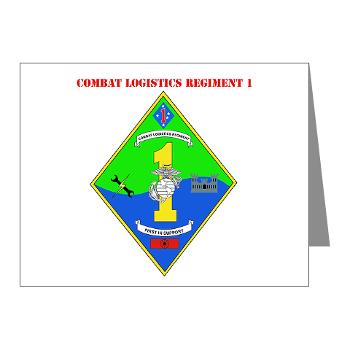 CLR1 - M01 - 02 - Combat Logistics Regiment 1 with text - Note Cards (Pk of 20) - Click Image to Close