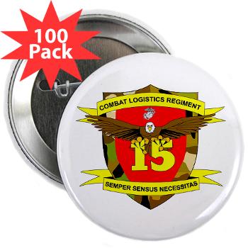CLR15 - M01 - 01 - Combat Logistics Regiment 15 - 2.25" Button (100 pack) - Click Image to Close