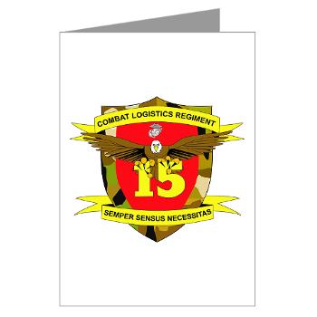 CLR15 - M01 - 02 - Combat Logistics Regiment 15 - Greeting Cards (Pk of 10)