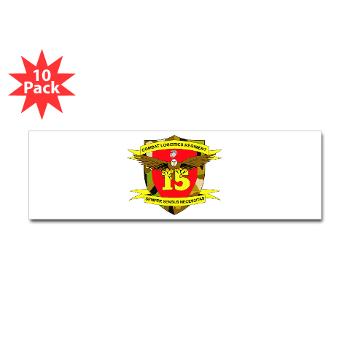 CLR15 - M01 - 01 - Combat Logistics Regiment 15 - Sticker (Bumper 10 pk) - Click Image to Close