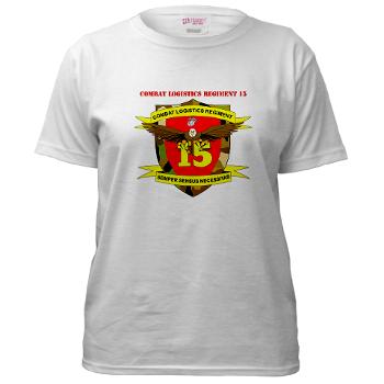 CLR15 - A01 - 04 - Combat Logistics Regiment 15 with Text - Women's T-Shirt