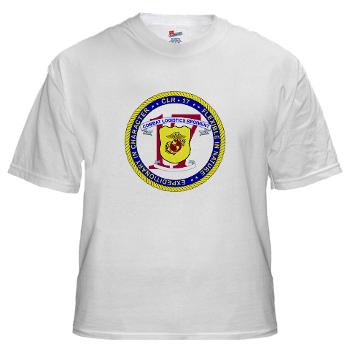 CLR17 - A01 - 04 - Combat Logistics Regiment 17 - White t-Shirt - Click Image to Close
