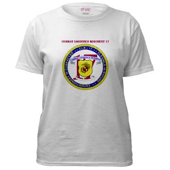 CLR17 - A01 - 04 - Combat Logistics Regiment 17 with text - Women's T-Shirt