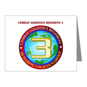 CLR3 - M01 - 02 - Combat Logistics Regiment 3 with Text Note Cards (Pk of 20)