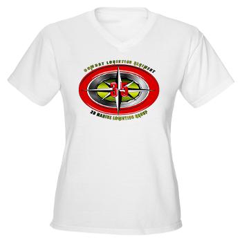 CLR35 - A01 - 04 - Combat Logistics Regiment 35 Women's V-Neck T-Shirt