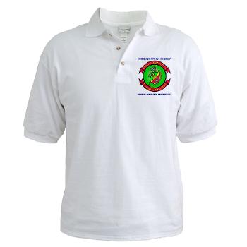 CLR37CC - A01 - 01 - Communications Company with Text - Golf Shirt