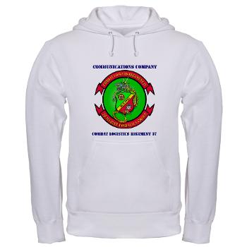 CLR37CC - A01 - 01 - Communications Company with Text - Hooded Sweatshirt - Click Image to Close