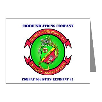 CLR37CC - A01 - 01 - Communications Company with Text - Note Cards (Pk of 20) - Click Image to Close