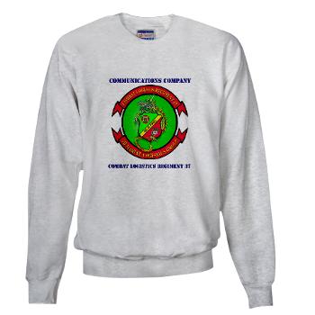 CLR37CC - A01 - 01 - Communications Company with Text - Sweatshirt
