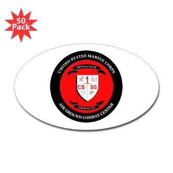 CSSG1 - M01 - 01 - Combat Service Support Group - 1 - Sticker (Oval 50 pk)