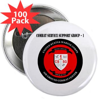 CSSG1 - M01 - 01 - Combat Service Support Group - 1 with Text - 2.25" Button (100 pack)