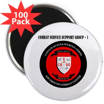 CSSG1 - M01 - 01 - Combat Service Support Group - 1 with Text - 2.25" Magnet (100 pack)