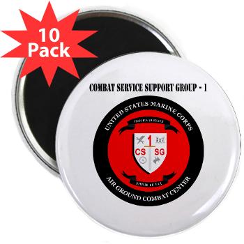 CSSG1 - M01 - 01 - Combat Service Support Group - 1 with Text - 2.25" Magnet (10 pack)