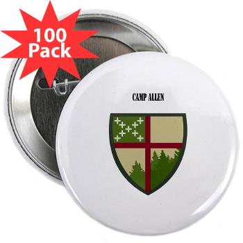 CampAllen - M01 - 01 - Camp Allen with Text - 2.25" Button (100 pack) - Click Image to Close