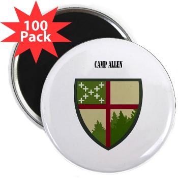 CampAllen - M01 - 01 - Camp Allen with Text - 2.25" Magnet (100 pack) - Click Image to Close