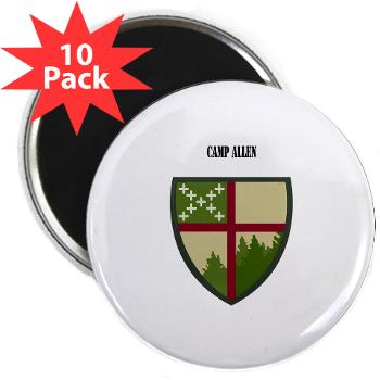 CampAllen - M01 - 01 - Camp Allen with Text - 2.25" Magnet (10 pack) - Click Image to Close