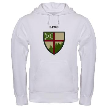 CampAllen - A01 - 03 - Camp Allen with Text - Hooded Sweatshirt - Click Image to Close