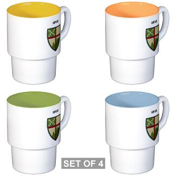 CampAllen - M01 - 03 - Camp Allen with Text - Stackable Mug Set (4 mugs)