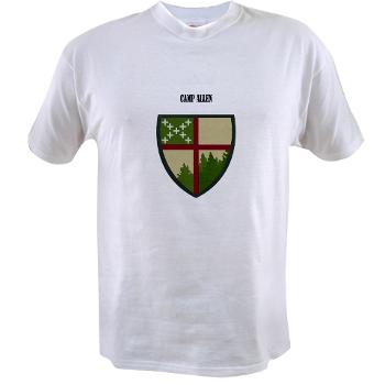 CampAllen - A01 - 04 - Camp Allen with Text - Value T-shirt - Click Image to Close