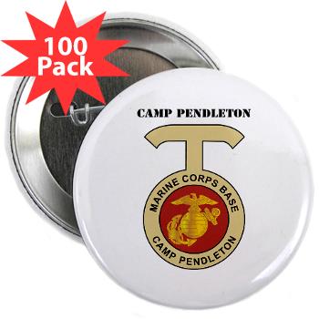 CP - M01 - 01 - Camp Pendleton with Text - 2.25" Button (100 pack)