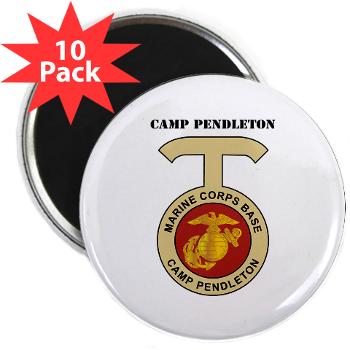CP - M01 - 01 - Camp Pendleton with Text - 2.25" Magnet (10 pack) - Click Image to Close