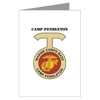 CP - M01 - 02 - Camp Pendleton with Text - Greeting Cards (Pk of 10)