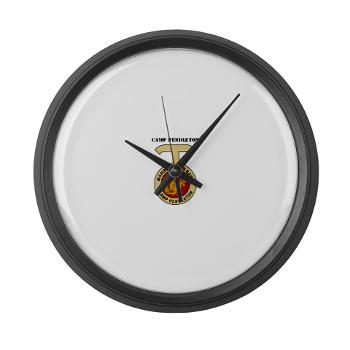 CP - M01 - 03 - Camp Pendleton with Text - Large Wall Clock