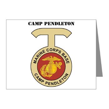 CP - M01 - 02 - Camp Pendleton with Text - Note Cards (Pk of 20)